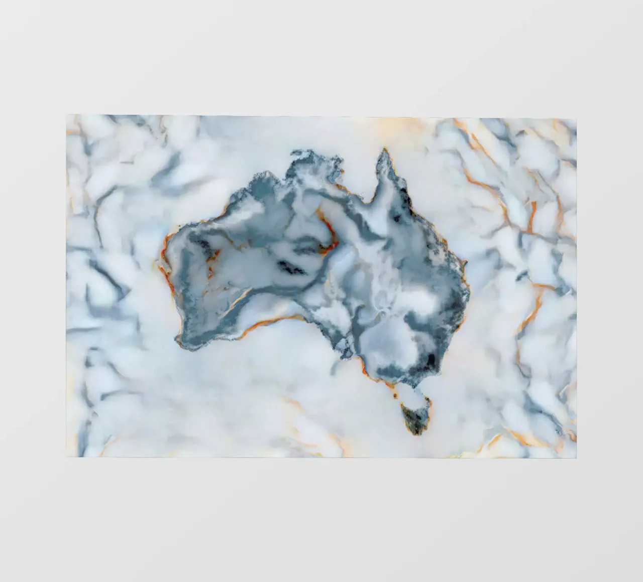 Australia Marble Map pellicola backlit da Octavian