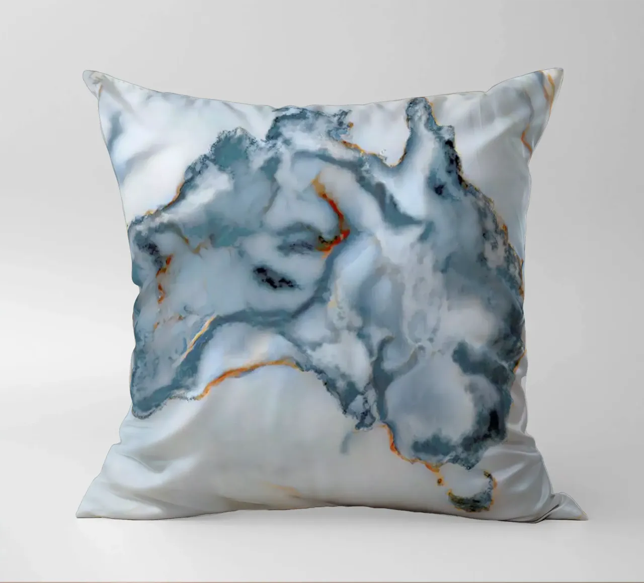 Australia Marble Map cuscino da Octavian