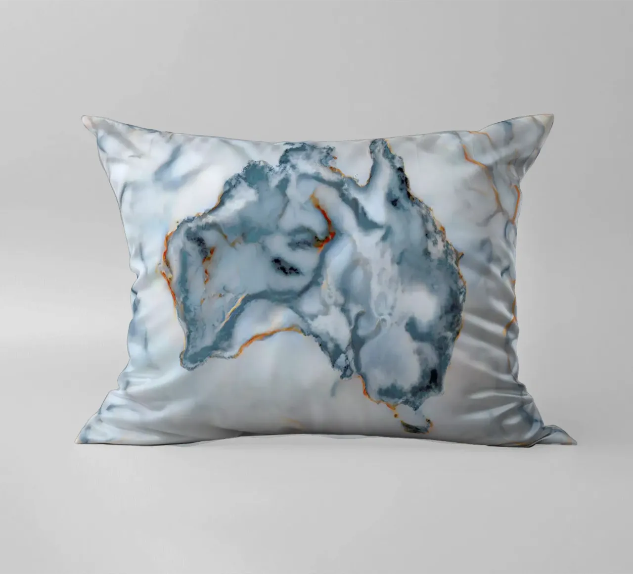 Australia Marble Map cuscino da Octavian