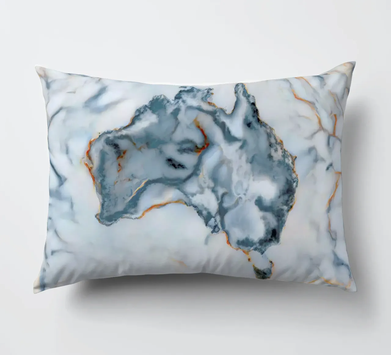 Australia Marble Map cuscino da Octavian