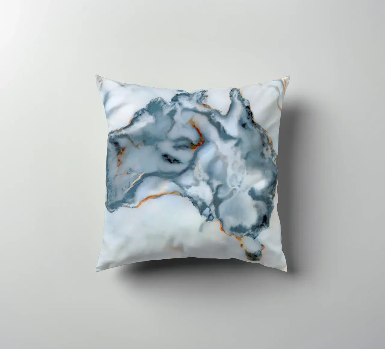 Australia Marble Map cuscino da Octavian