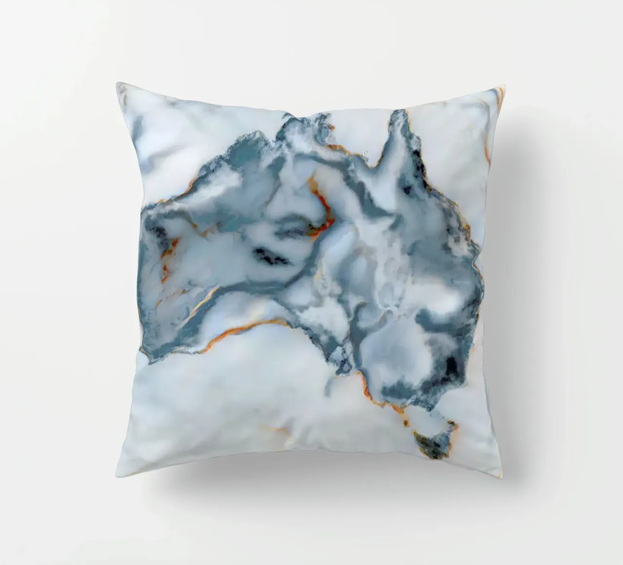 Australia Marble Map cuscino da Octavian