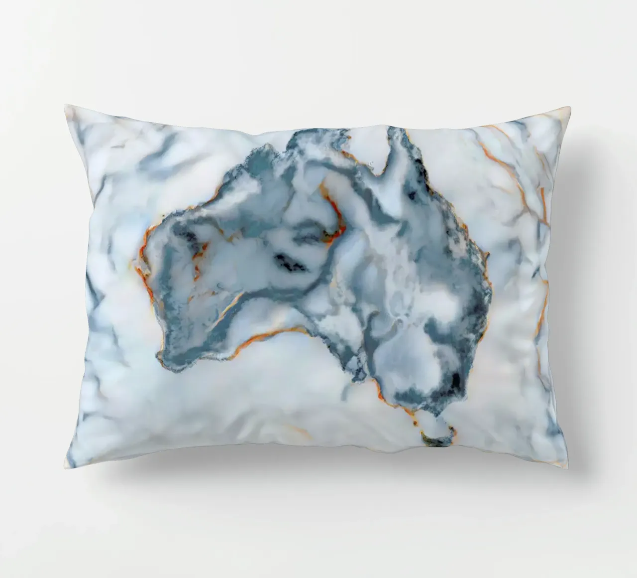 Australia Marble Map cuscino da Octavian