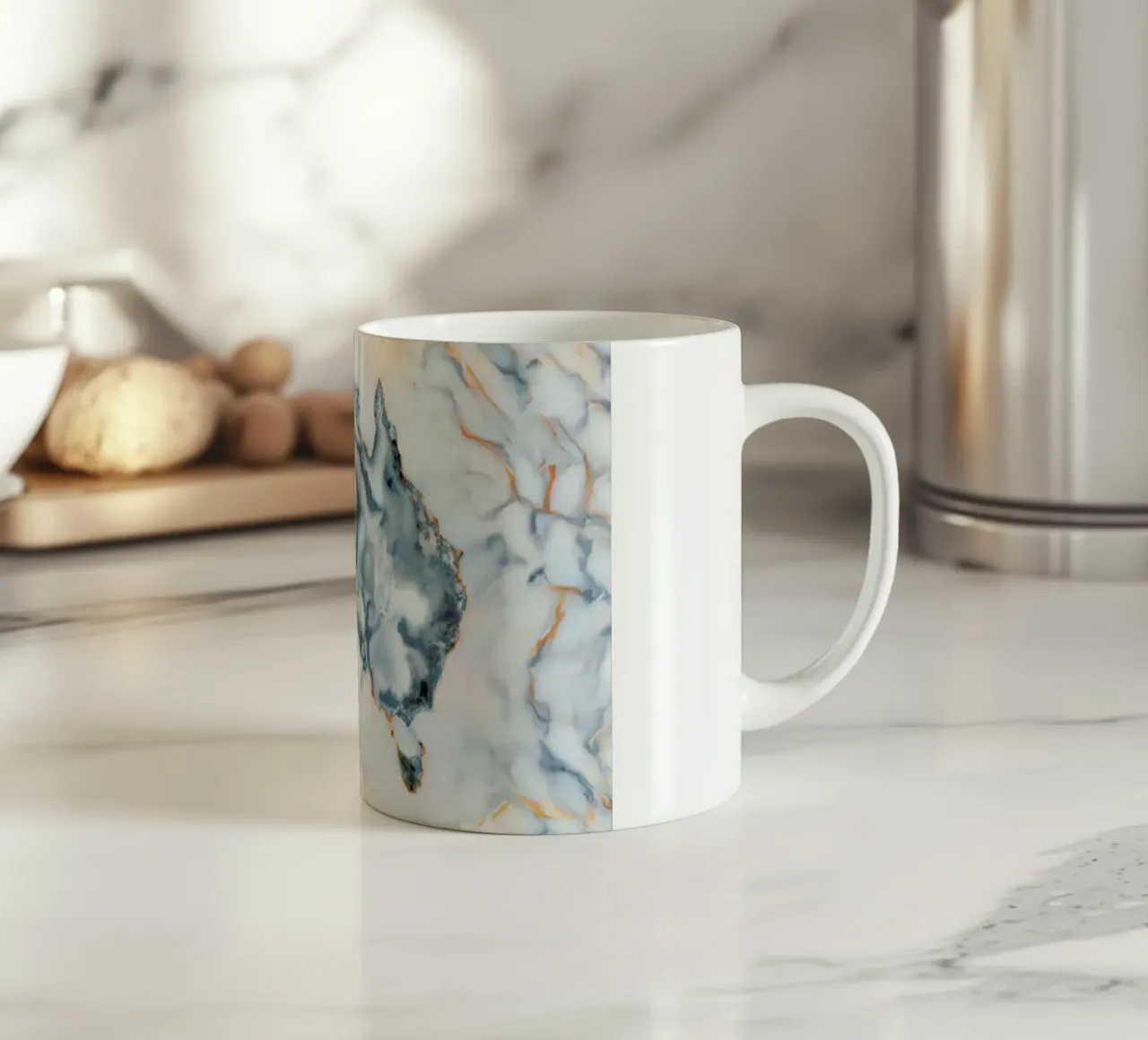 Australia Marble Map tazza in ceramica da Octavian