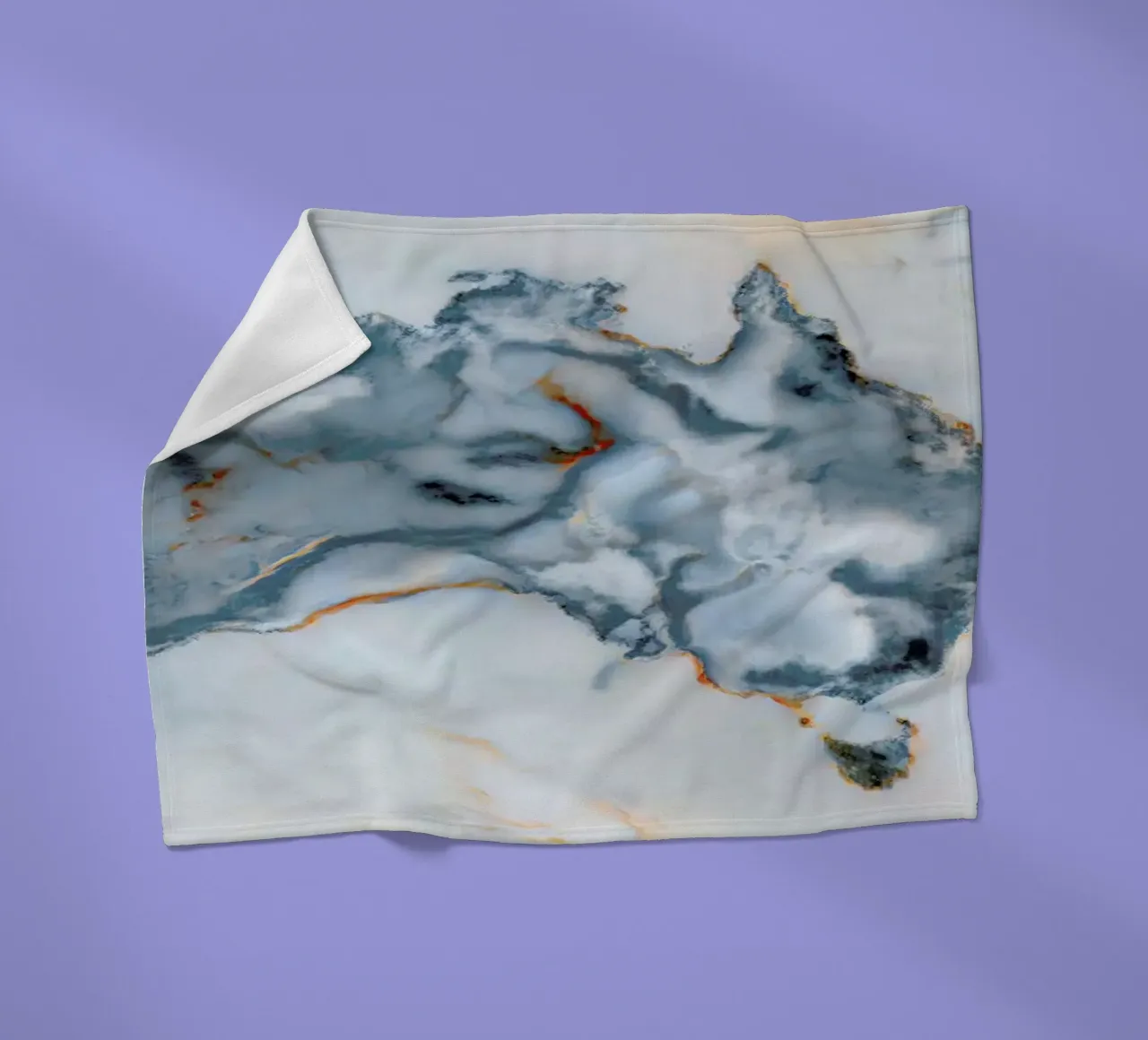 Australia Marble Map coperta in pile da Octavian