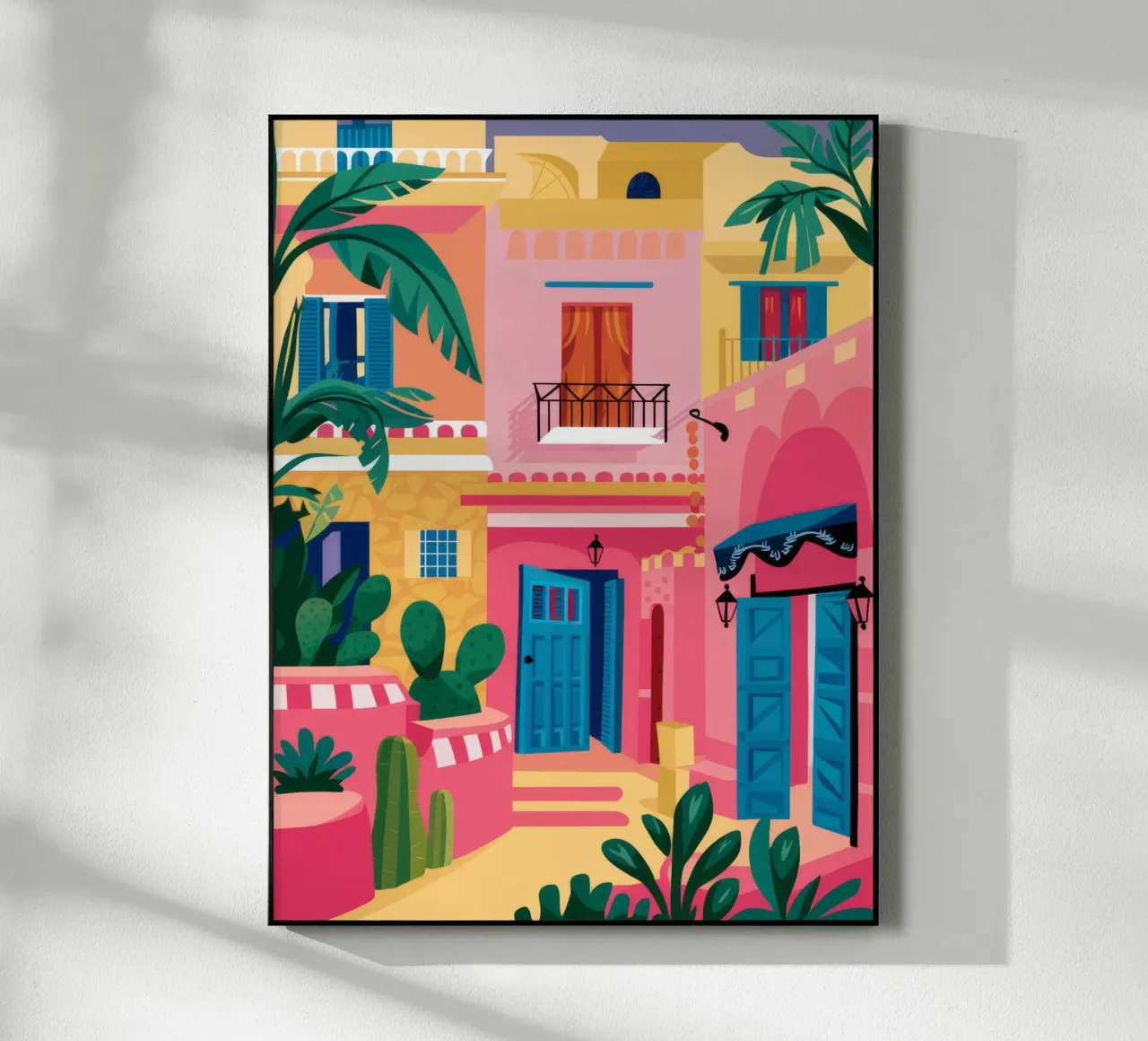 Pastel House Paradise acrylic glass by Jasper Rune
