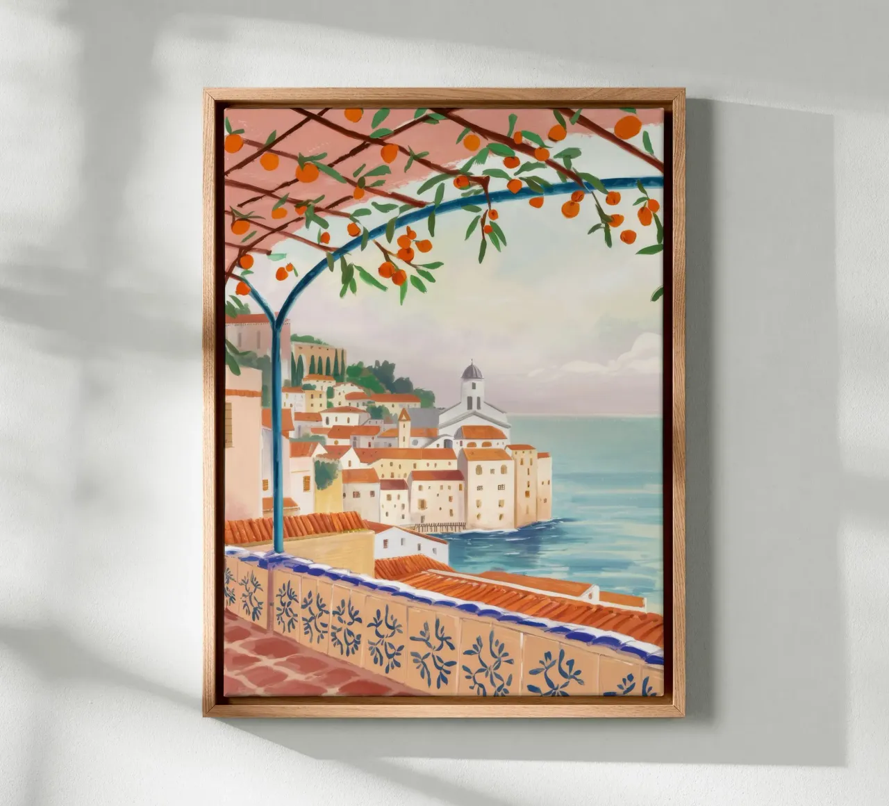 Terrazza Harvest Horizon tela con Cornice a cassetta da Jasper Rune