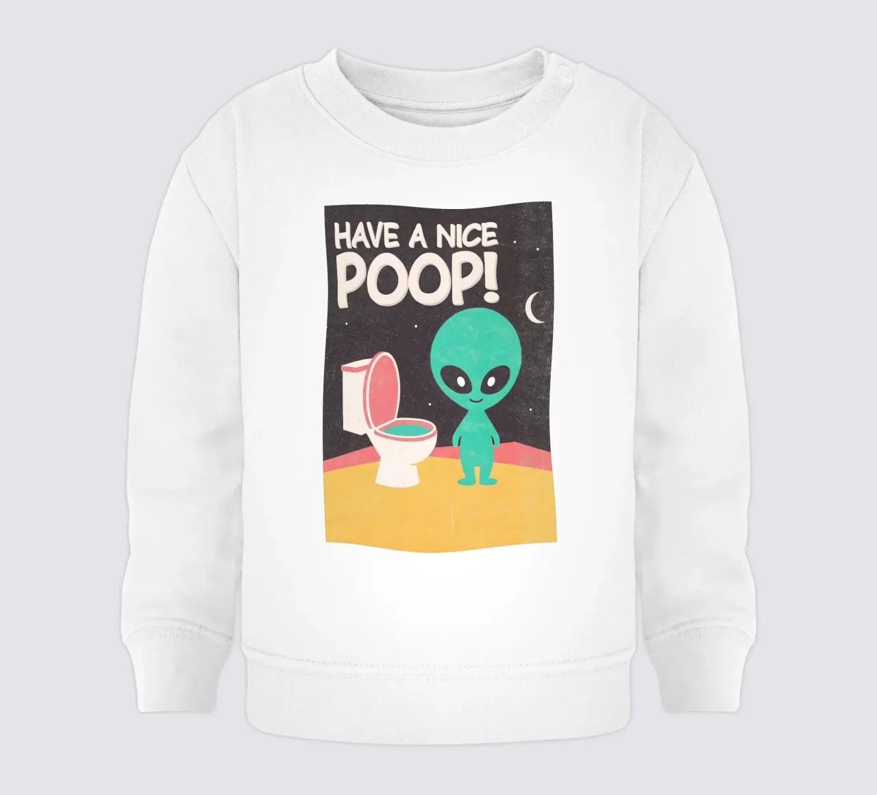 alien tiene un inodoro divertido sudadera de bebé de ralliness