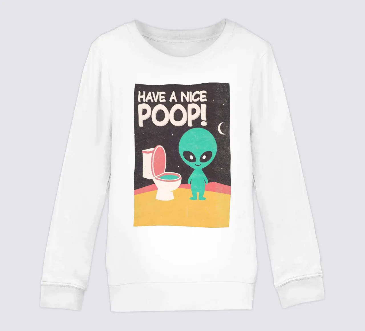 alien tiene un inodoro divertido sudadera para niño de ralliness