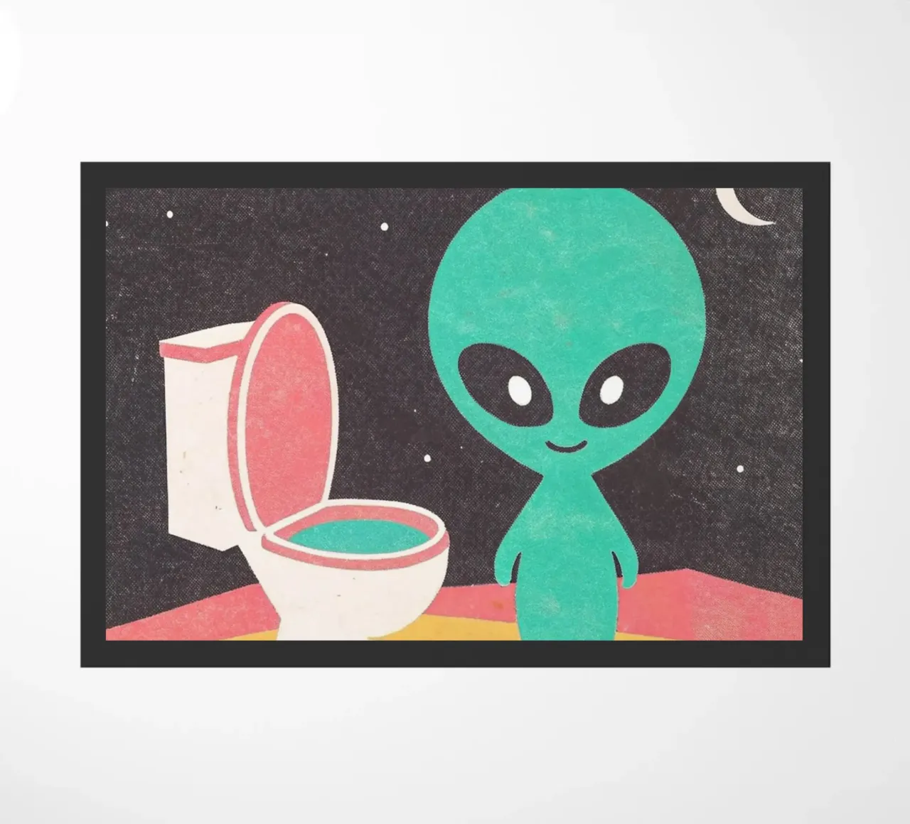 Les extraterrestres ont des toilettes amusantes à caca paillasson de ralliness