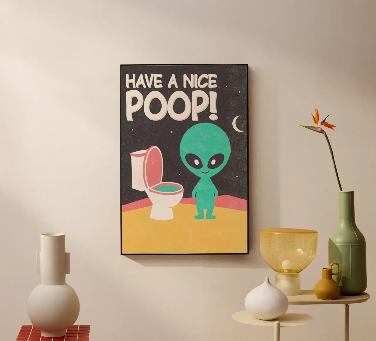 alien tiene un inodoro divertido metacrilato de ralliness