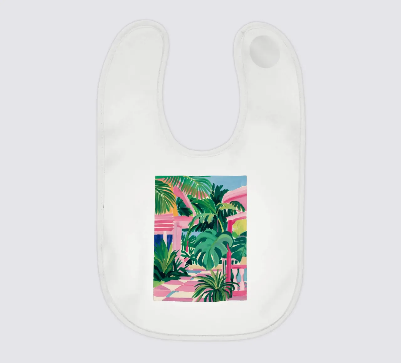 Chique tropische rust baby slabbetje van Jasper Rune