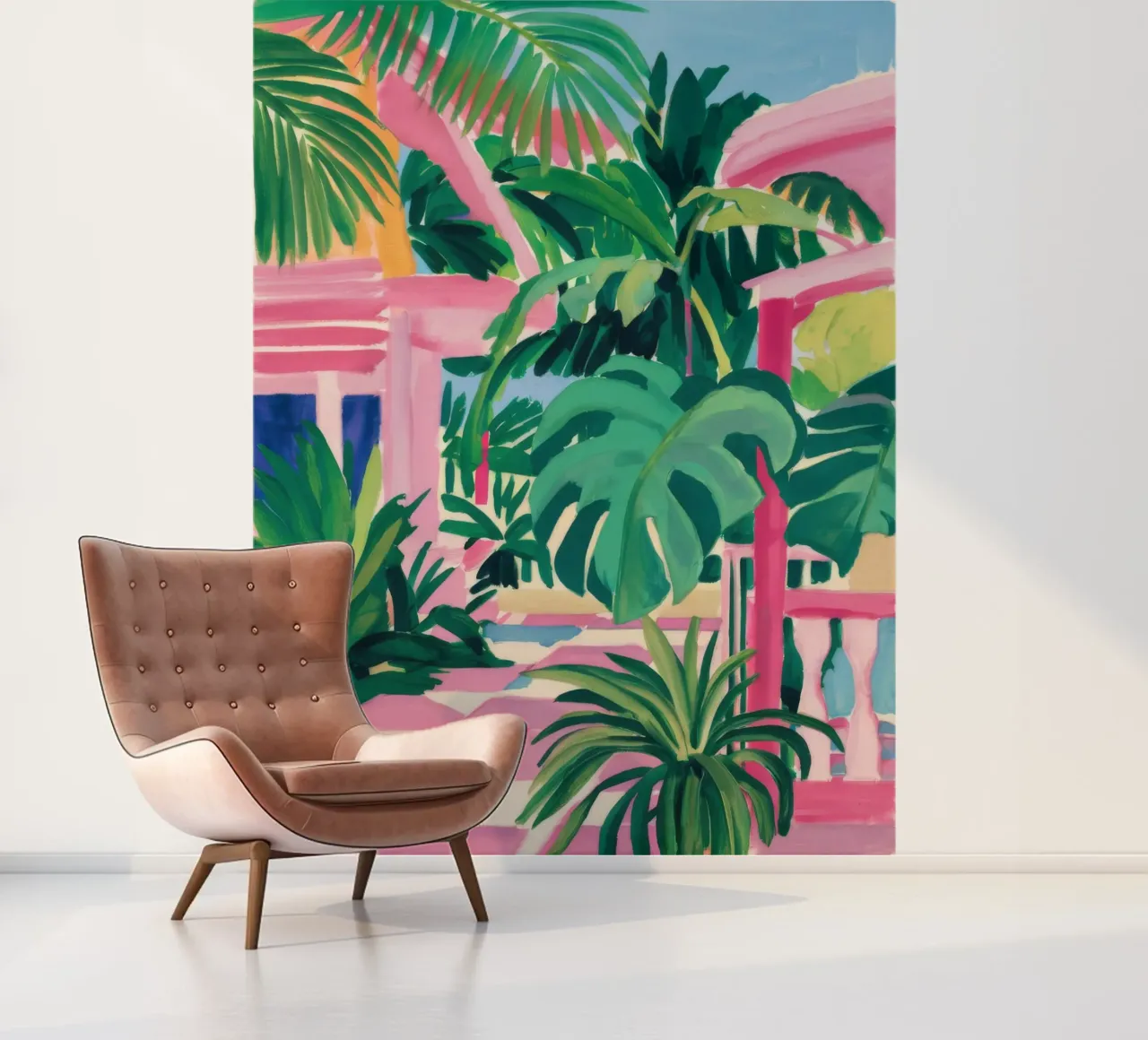 Chique tropische rust fotobehang van Jasper Rune