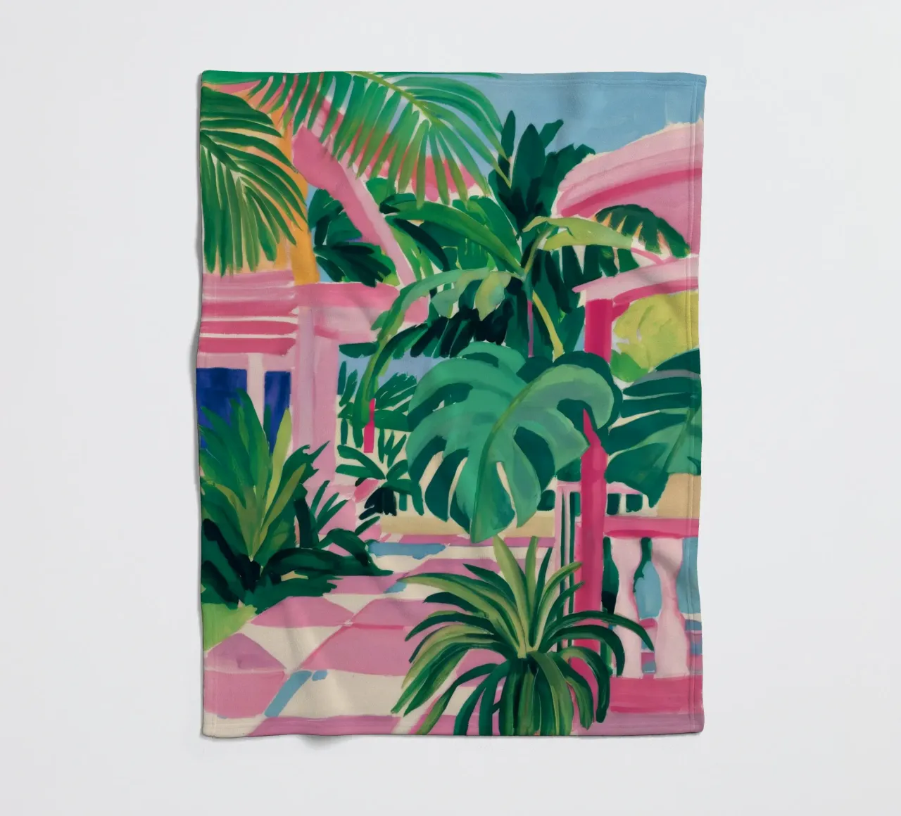 Chic Tropic Tranquility Fleecedecke von Jasper Rune