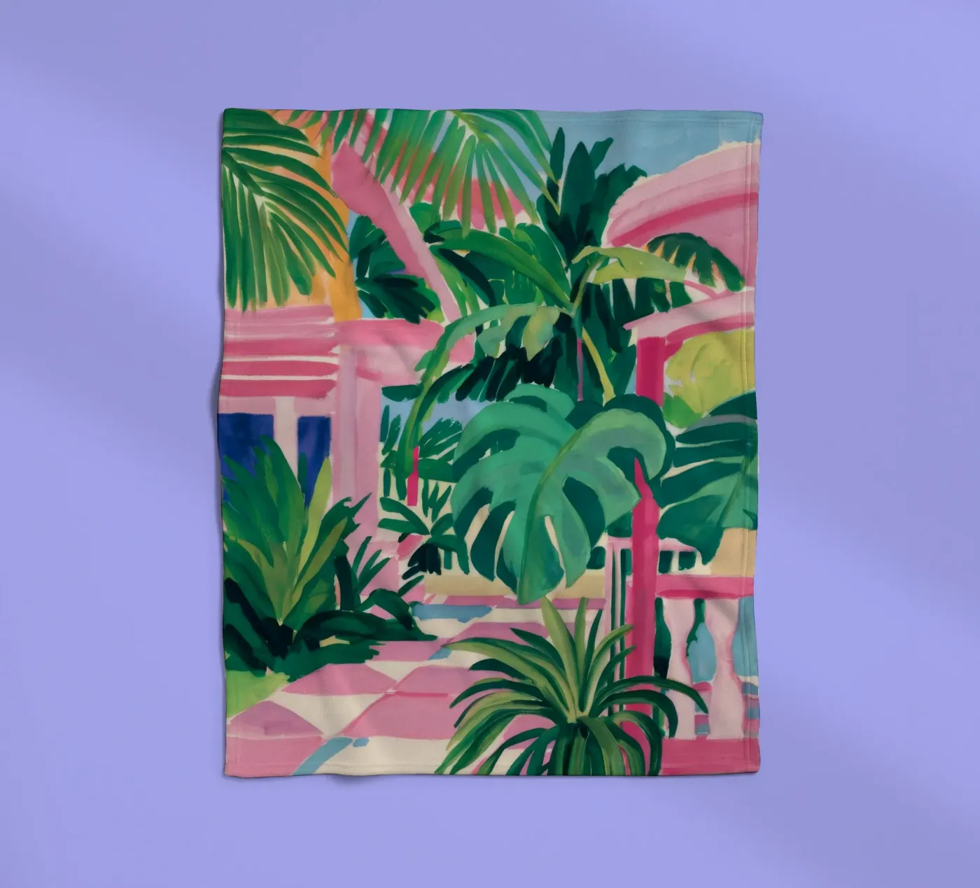 Chic Tropic Tranquility Fleecedecke von Jasper Rune