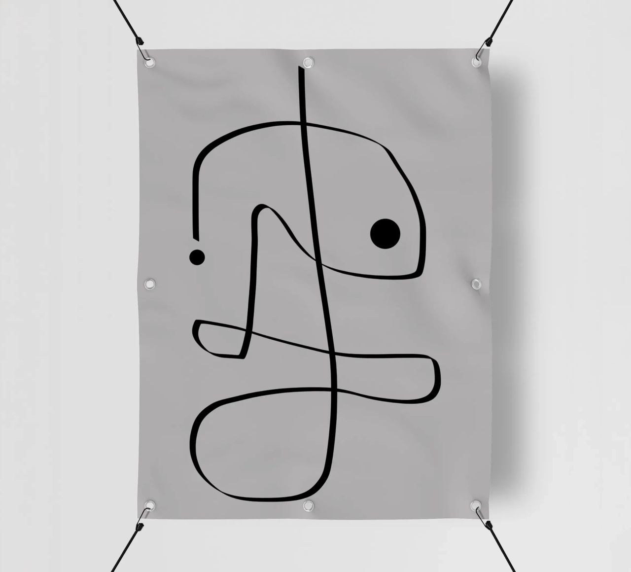 Figure with lines in taupe II telo in pvc da Imaginative
