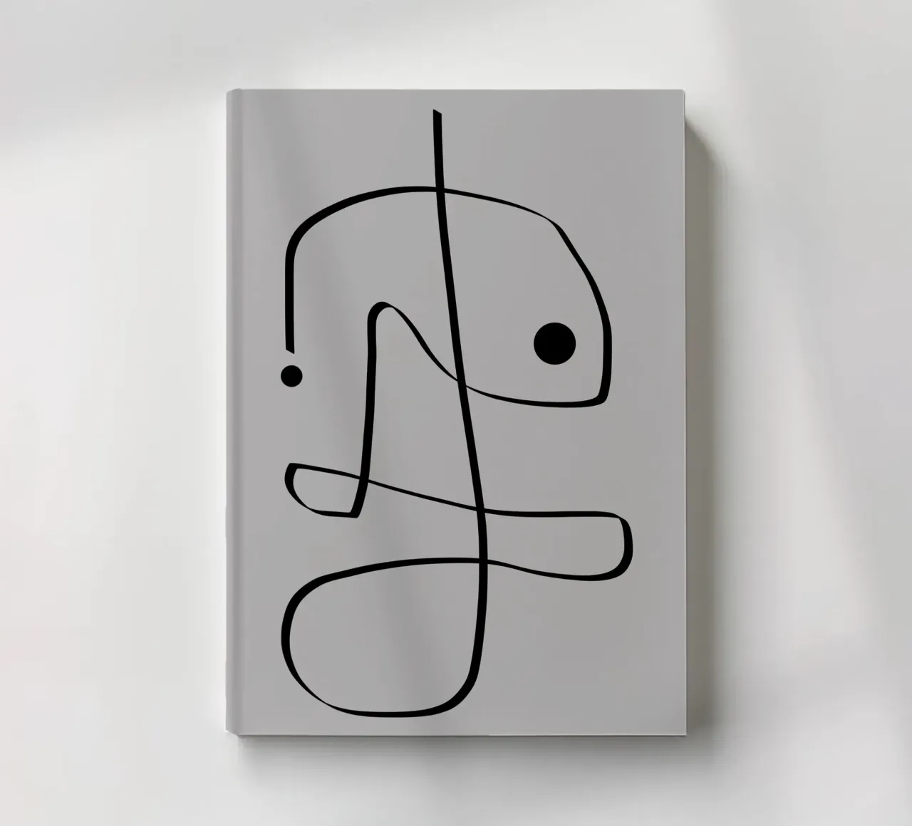 Figure with lines in taupe II Notizbuch von Imaginative