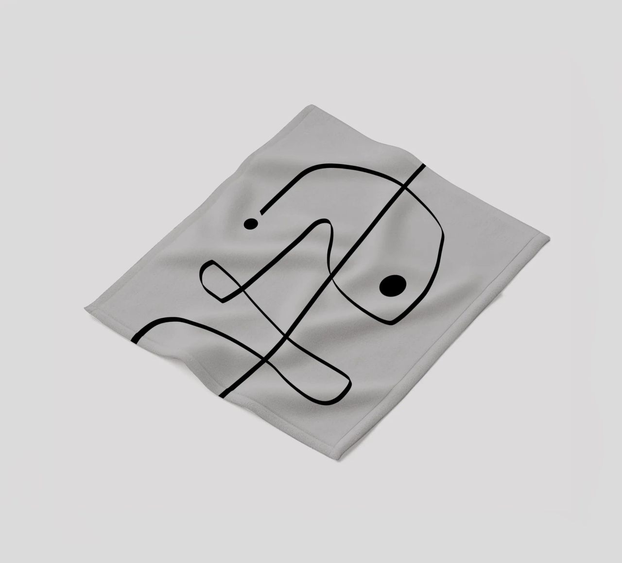 Figure with lines in taupe II coperta in pile da Imaginative