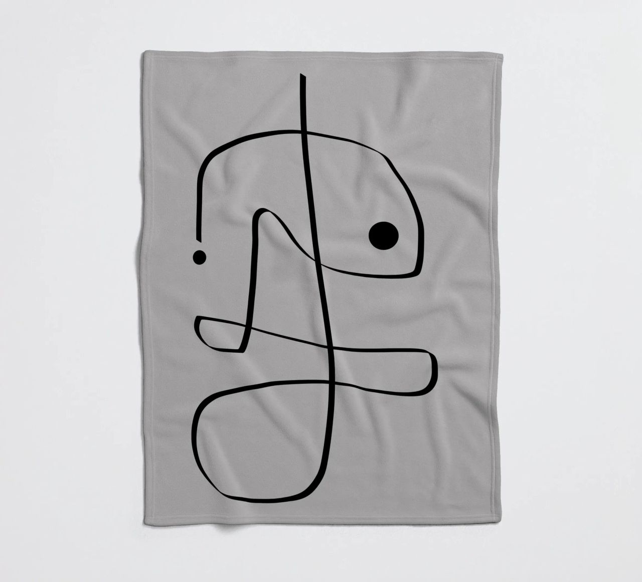 Figure with lines in taupe II coperta in pile da Imaginative