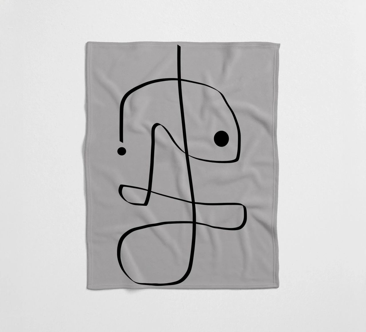 Figure with lines in taupe II coperta in pile da Imaginative