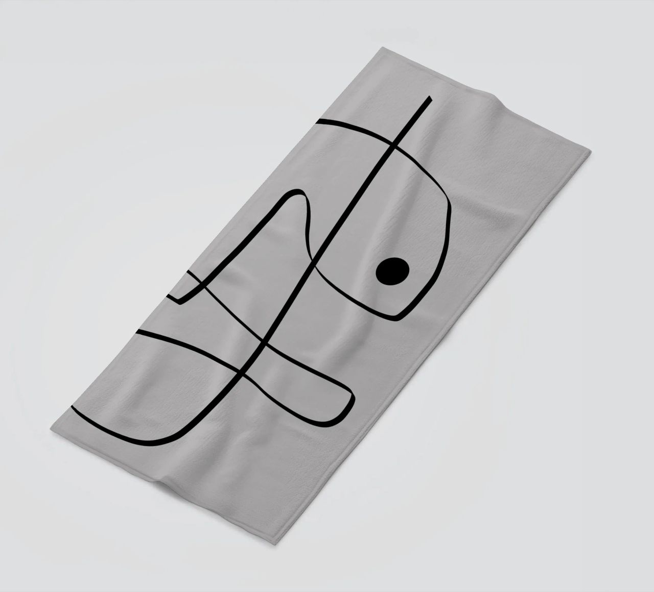 Figure with lines in taupe II telo mare da Imaginative