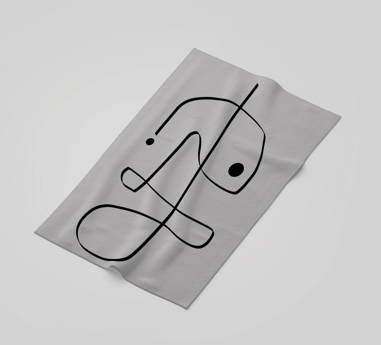 Figure with lines in taupe II telo mare da Imaginative
