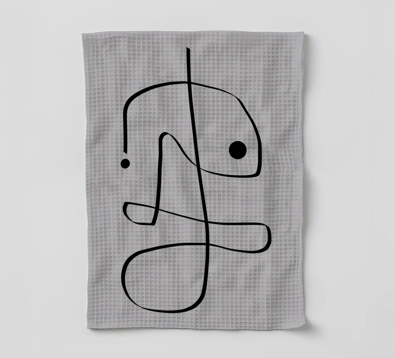 Figure with lines in taupe II canovaccio da cucina da Imaginative