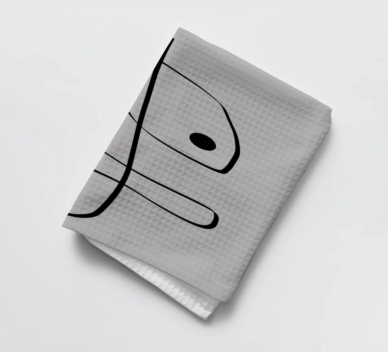 Figure with lines in taupe II canovaccio da cucina da Imaginative