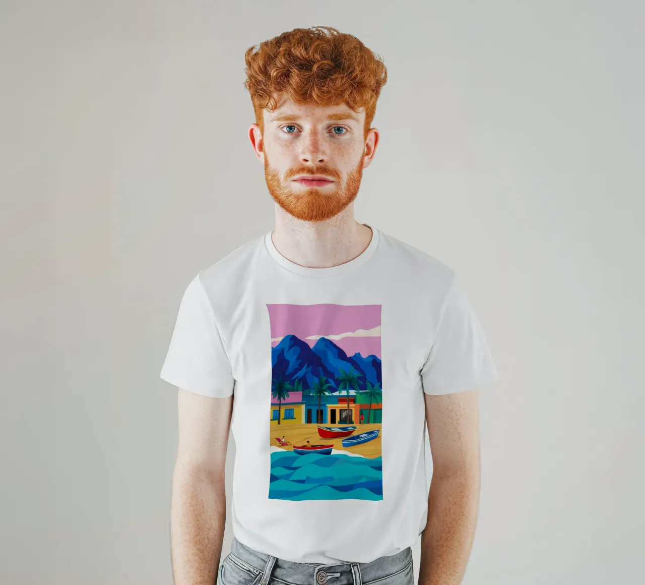 Solitudine sulla riva del crepuscolo t-shirt da Jasper Rune