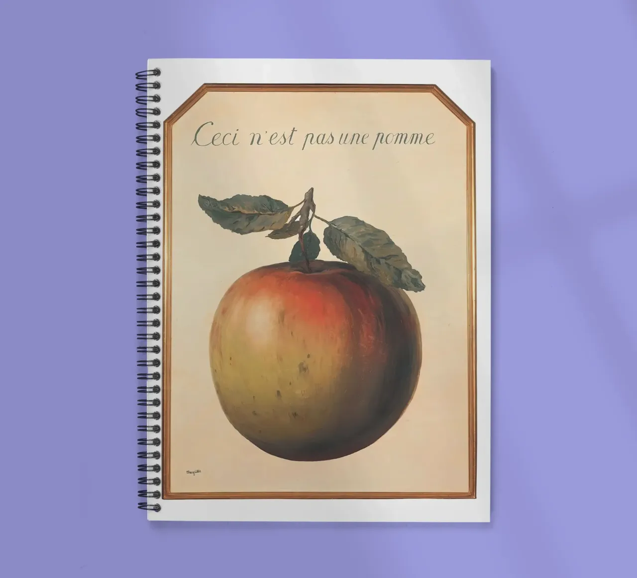 This is not an Apple spiral notebook by aaron Shop