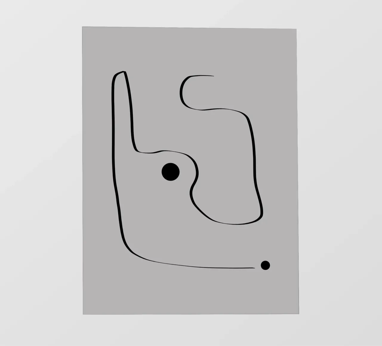 Figure with lines in taupe III pellicola backlit da Imaginative