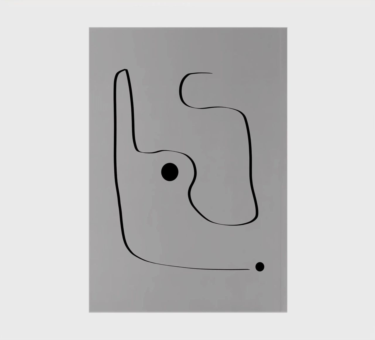 Figure with lines in taupe III notebook by Imaginative