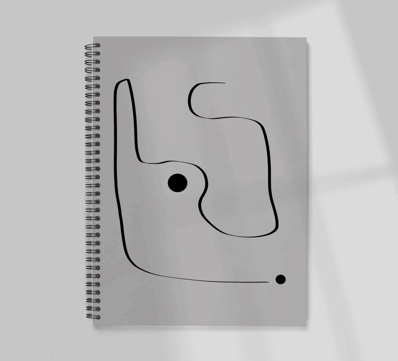 Figure with lines in taupe III Ringbuch von Imaginative