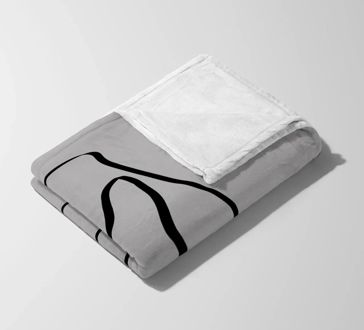 Figure with lines in taupe IV coperta in pile da Imaginative