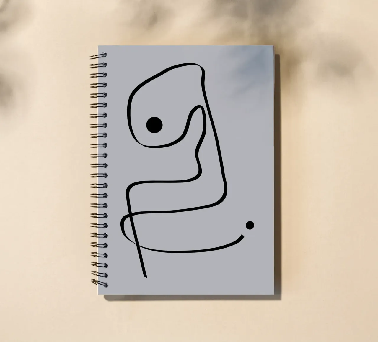 Figure with lines in taupe IV diario ad anelli da Imaginative