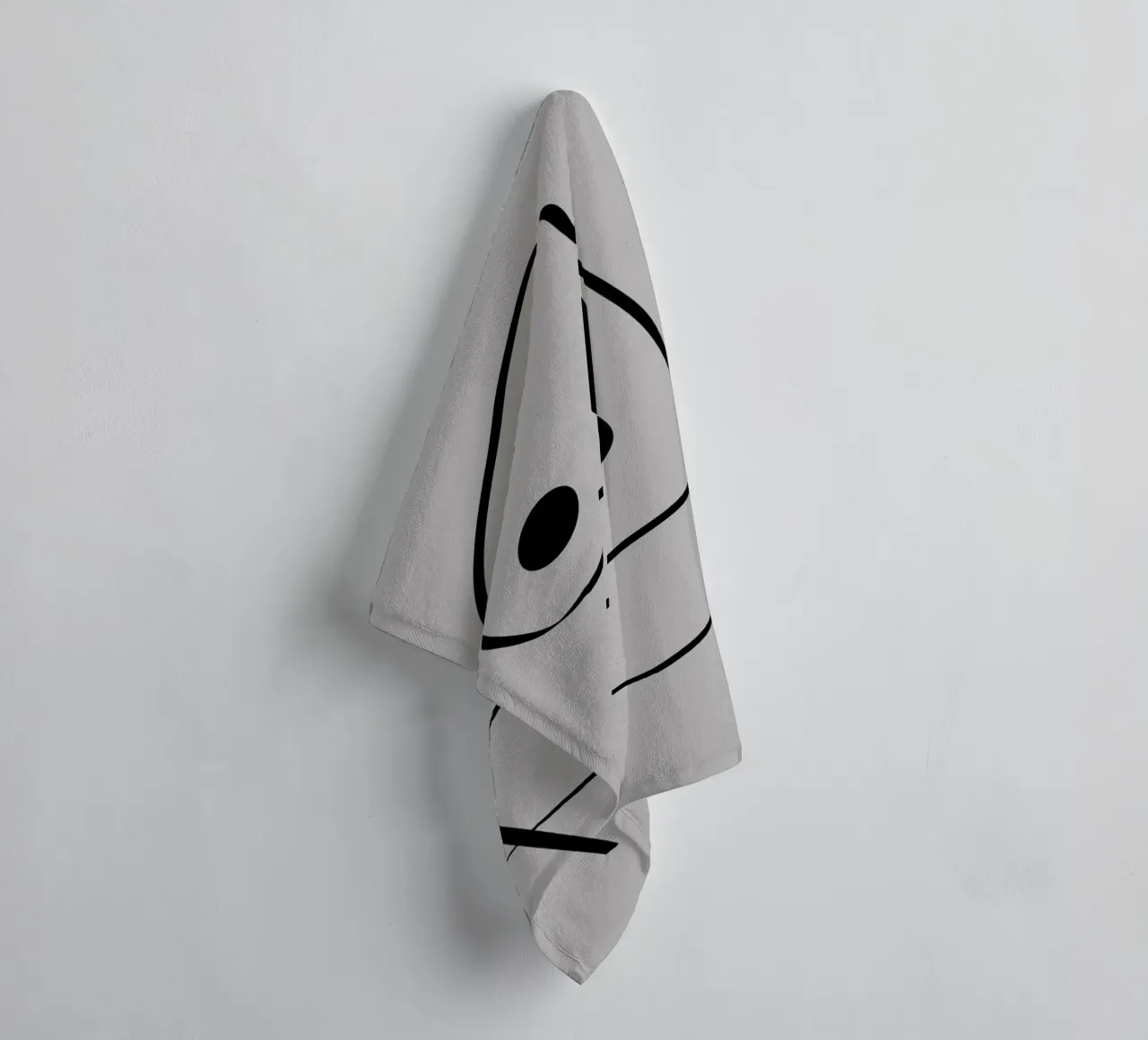 Figure with lines in taupe IV toalla de baño de Imaginative