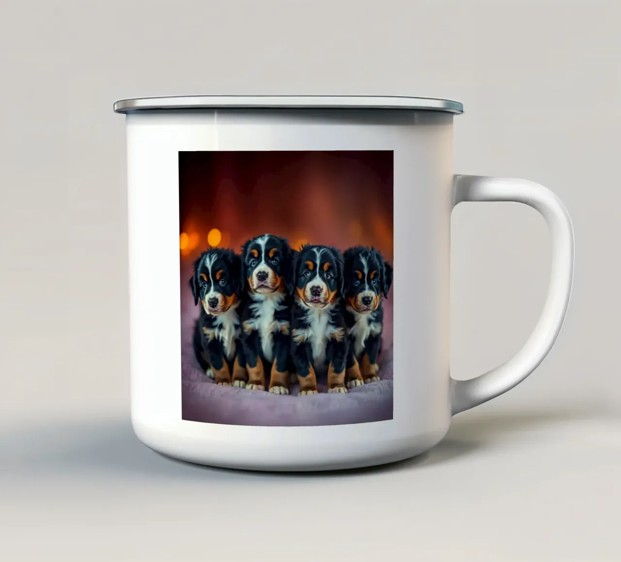 cuccioli carini #89 tazza in smalto da Yumis.Beargang.and.Me