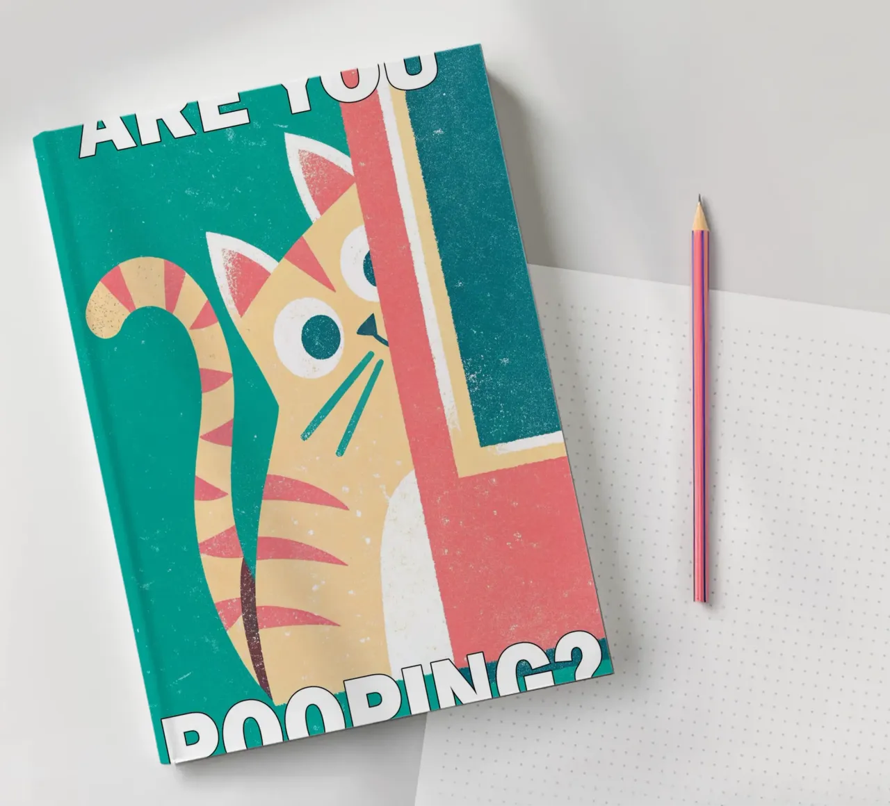 are you pooping cat notebook by ralliness