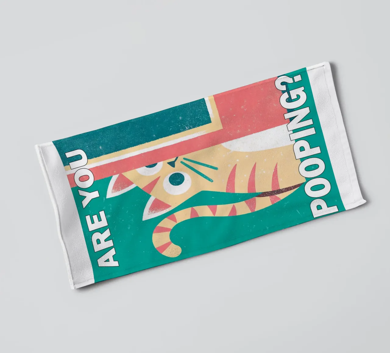 are you pooping cat towel by ralliness