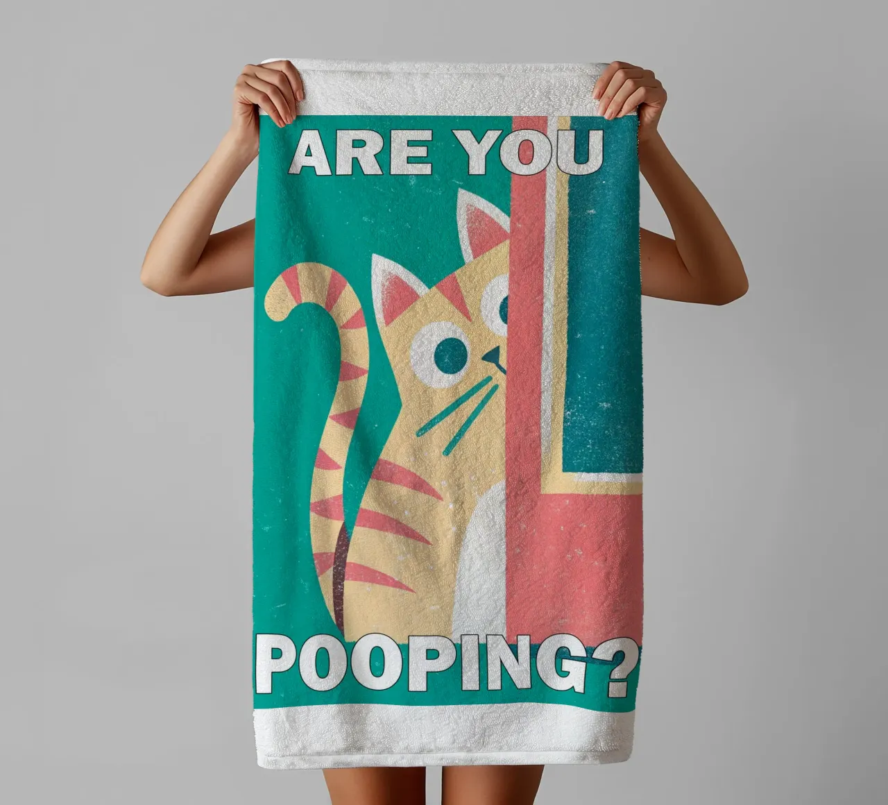 are you pooping cat towel by ralliness