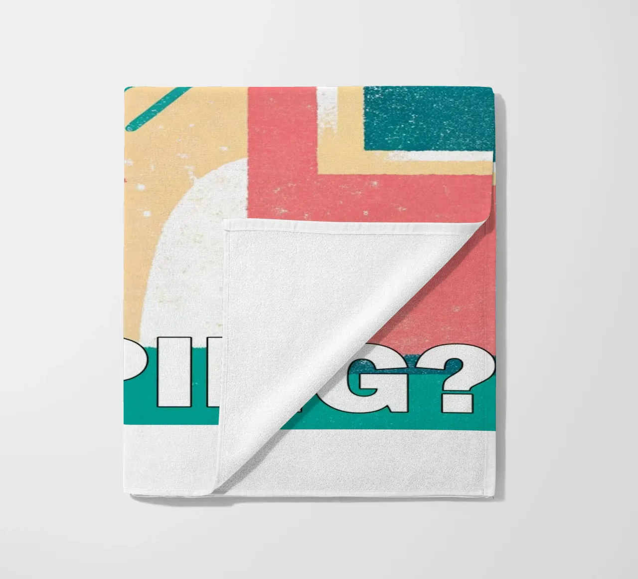 are you pooping cat beach towel by ralliness