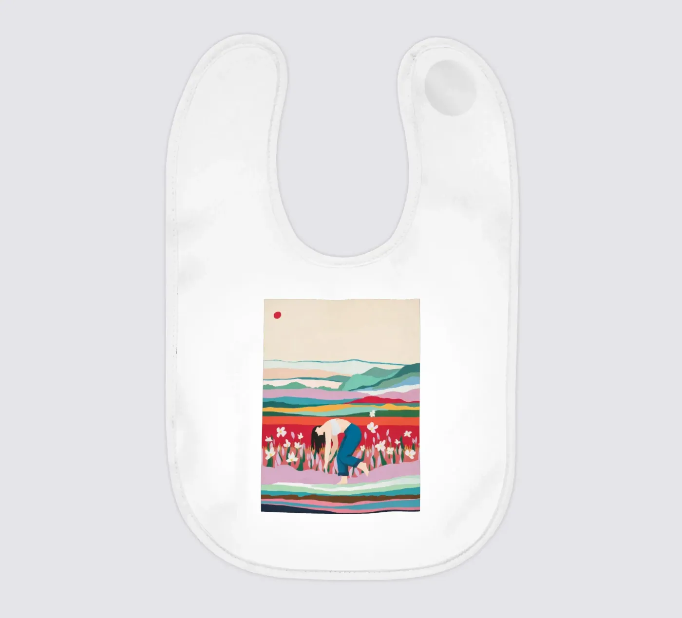 Tulpenfeld Pause Babylätzchen von Aurora Muse