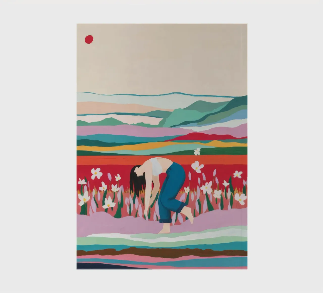 Tulip Field Pause notebook by Aurora Muse