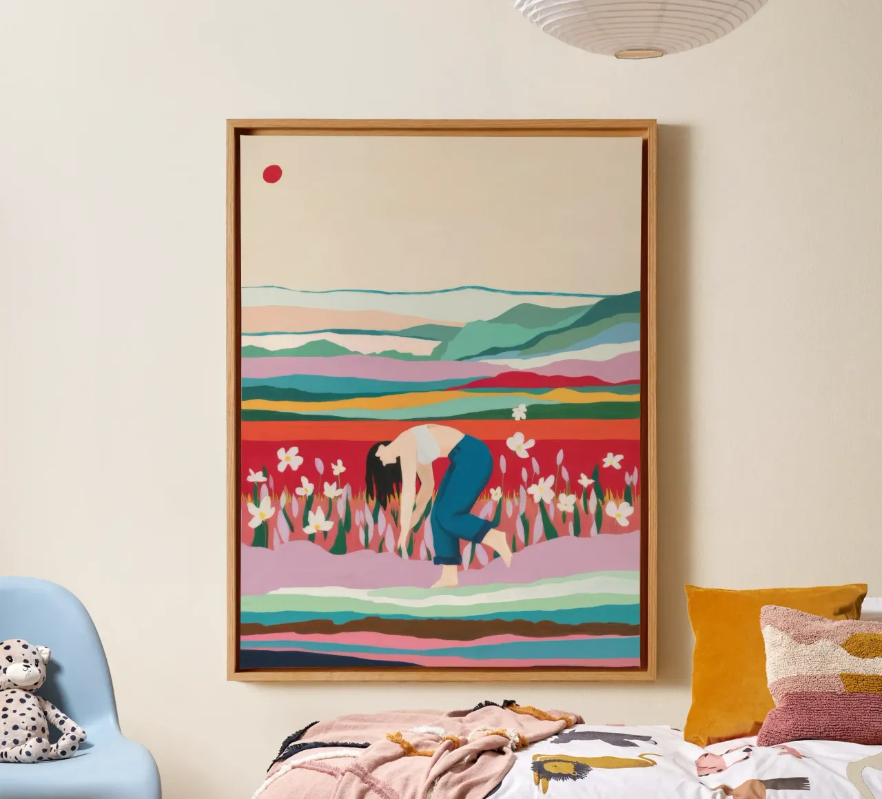 Tulip Field Pause canvas by Aurora Muse