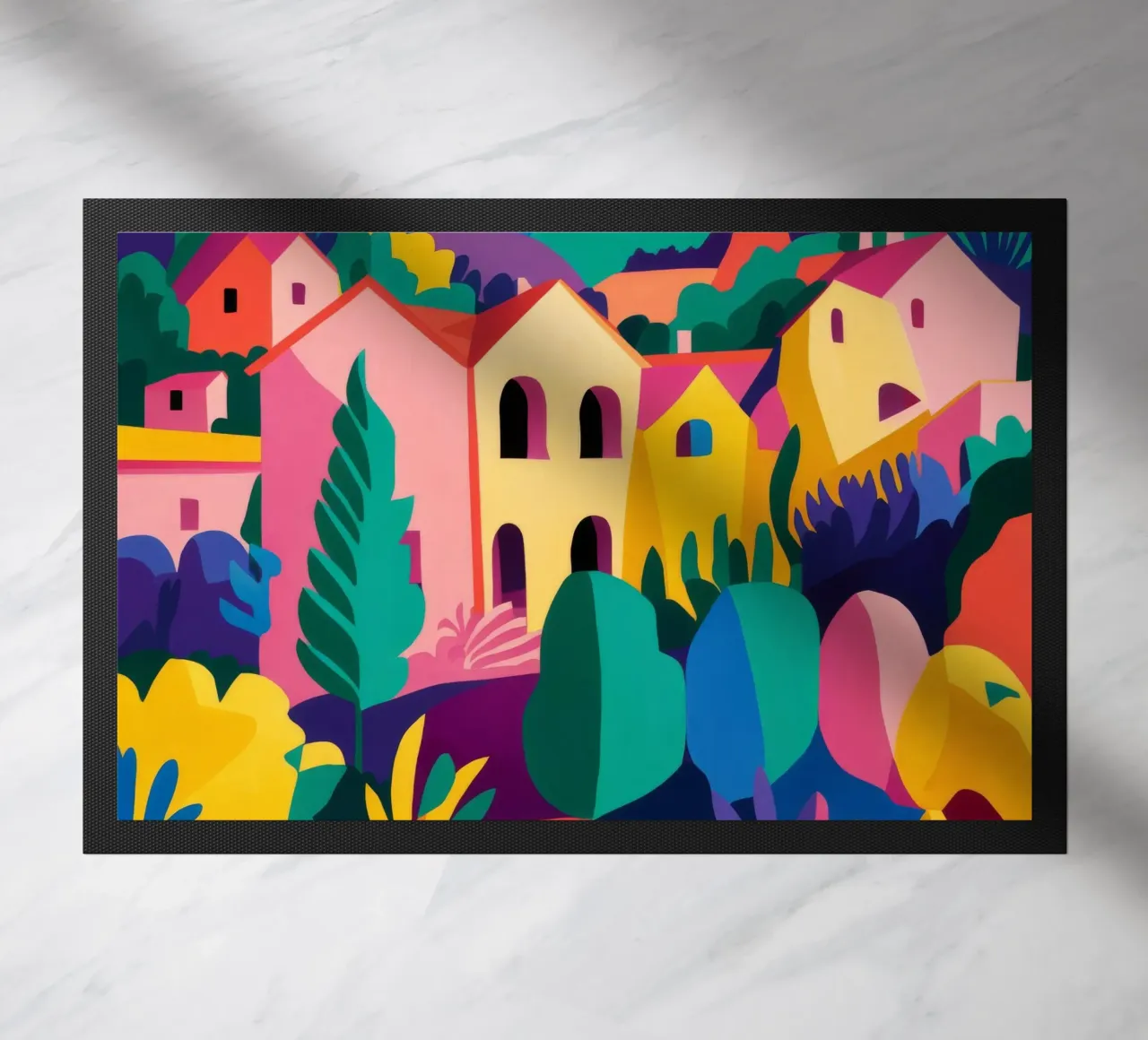 Mosaico del villaggio prismatico zerbino da Jasper Rune