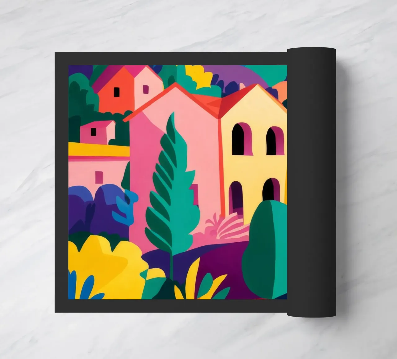 Mosaico del villaggio prismatico zerbino da Jasper Rune