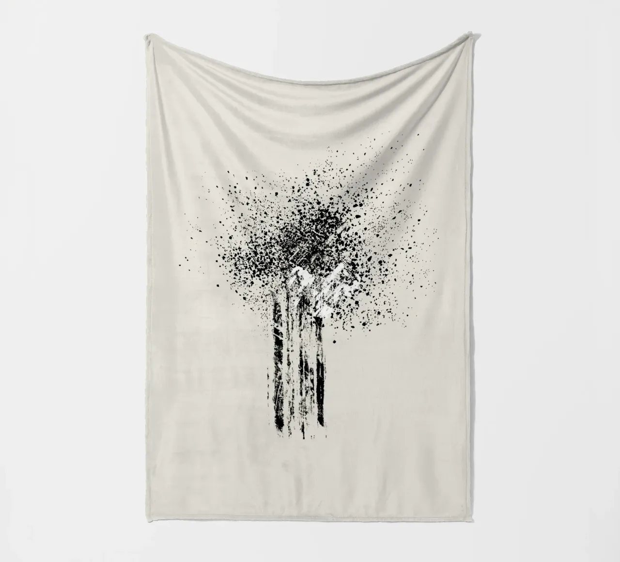 Modern and minimalist abstract with beige background coperta in pile da Imaginative