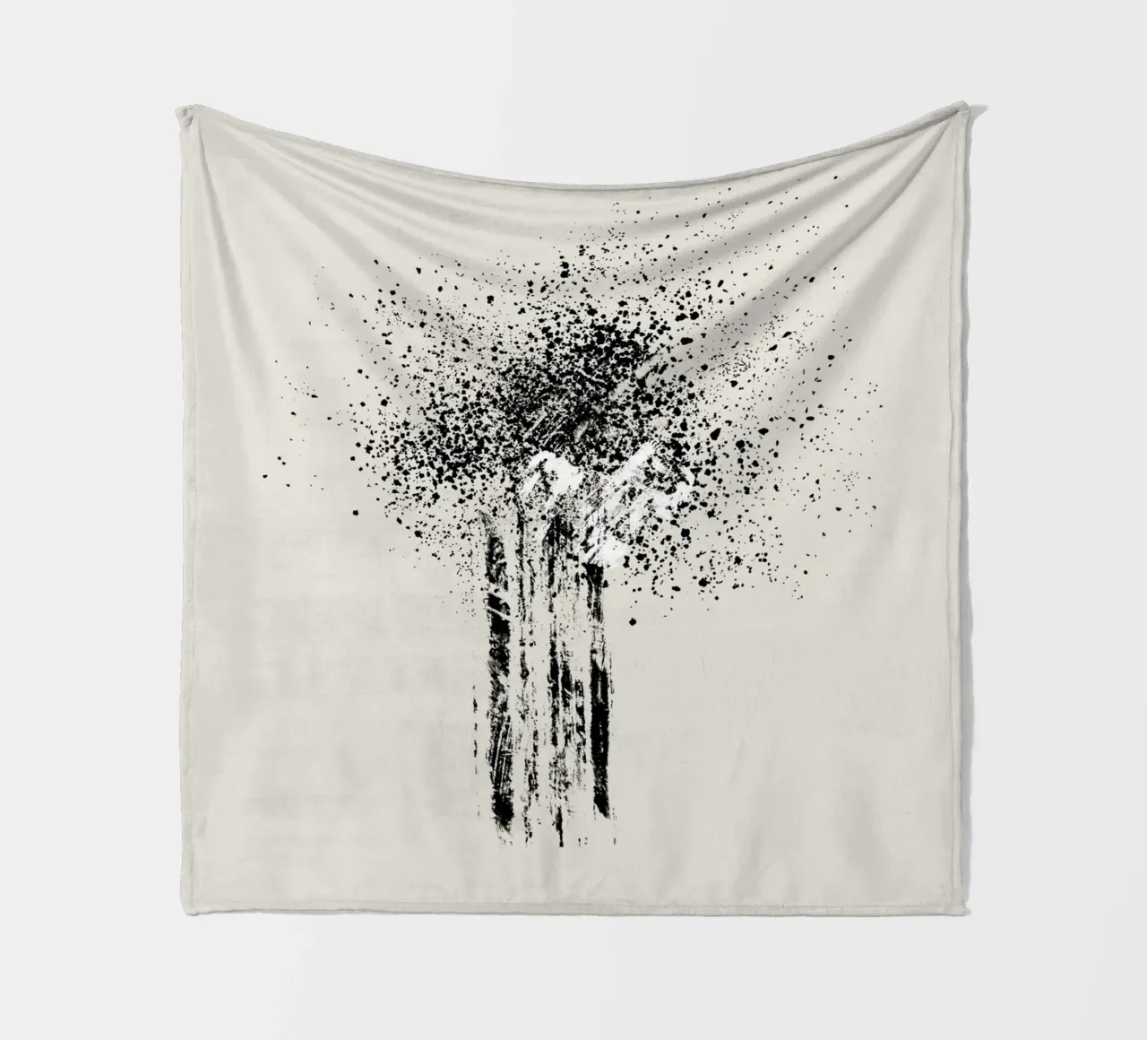 Modern and minimalist abstract with beige background coperta in pile da Imaginative