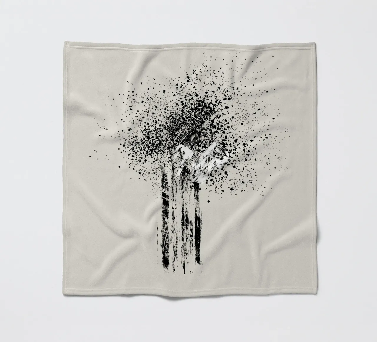 Modern and minimalist abstract with beige background coperta in pile da Imaginative