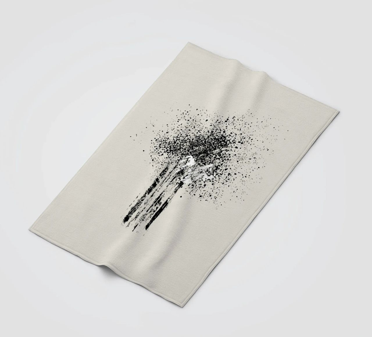 Modern and minimalist abstract with beige background coperta in pile da Imaginative